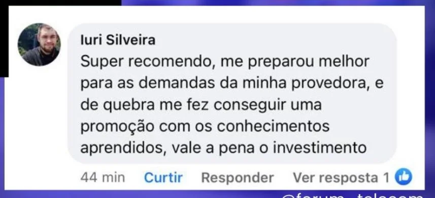Depoimento real de aluno
